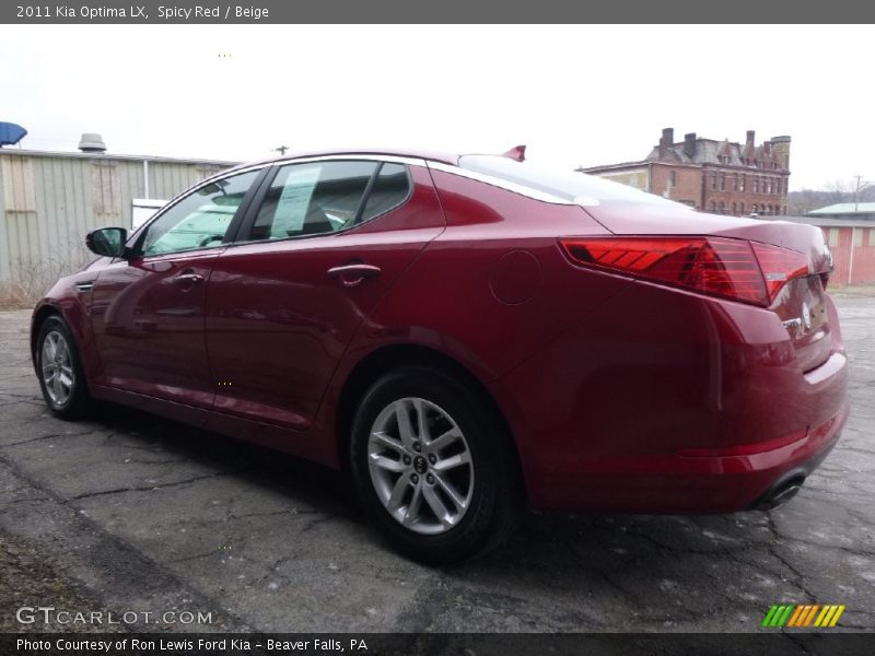 Spicy Red / Beige 2011 Kia Optima LX