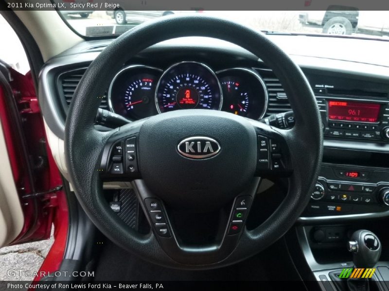 Spicy Red / Beige 2011 Kia Optima LX