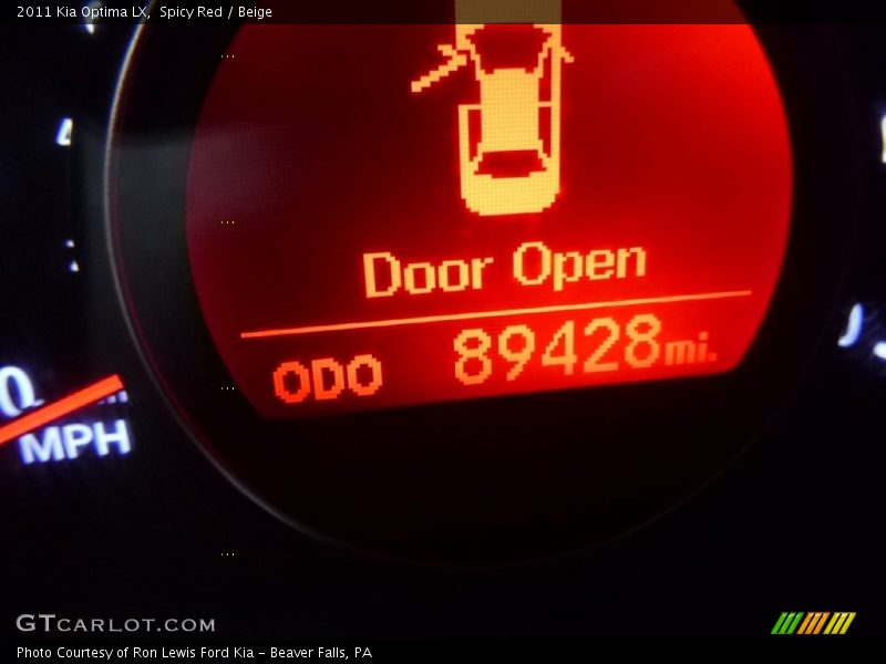 Spicy Red / Beige 2011 Kia Optima LX