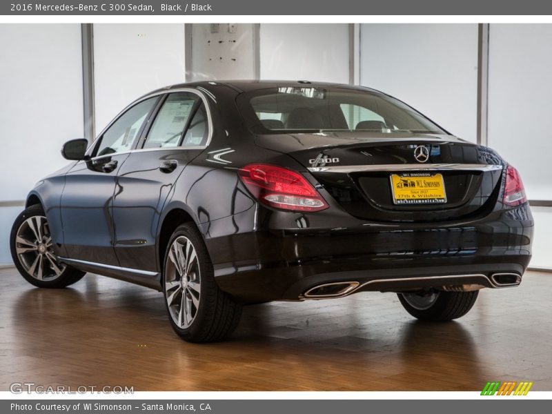 Black / Black 2016 Mercedes-Benz C 300 Sedan