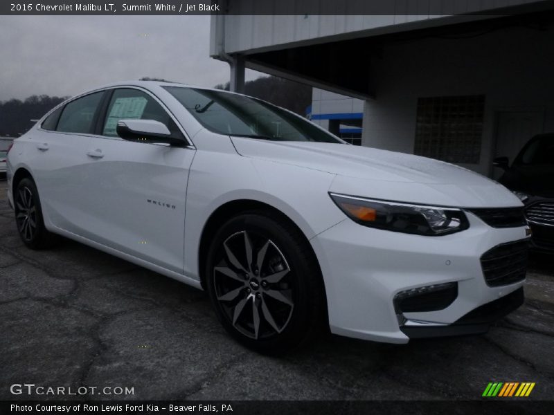 Summit White / Jet Black 2016 Chevrolet Malibu LT