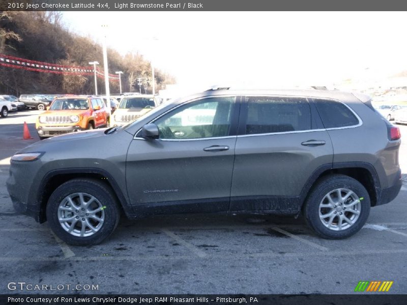 Light Brownstone Pearl / Black 2016 Jeep Cherokee Latitude 4x4