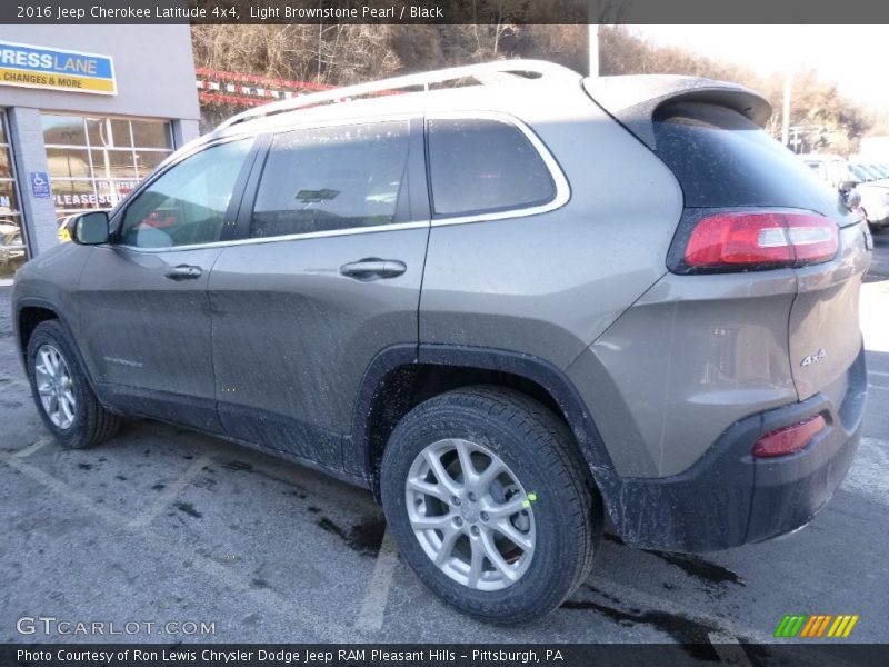 Light Brownstone Pearl / Black 2016 Jeep Cherokee Latitude 4x4