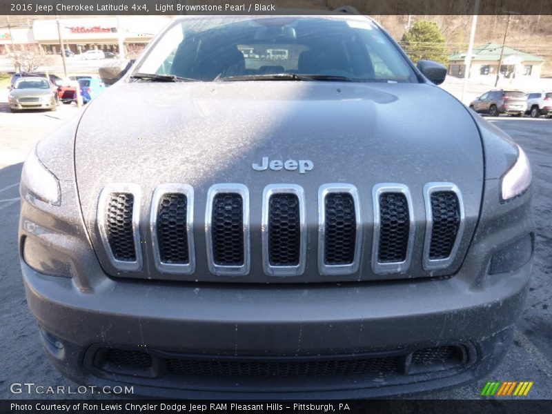 Light Brownstone Pearl / Black 2016 Jeep Cherokee Latitude 4x4