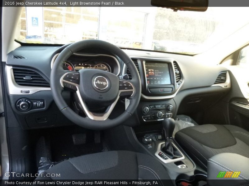 Light Brownstone Pearl / Black 2016 Jeep Cherokee Latitude 4x4