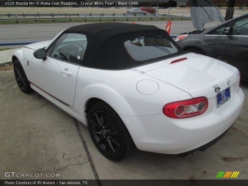 Crystal White Pearl / Black Cloth 2015 Mazda MX-5 Miata Club Roadster