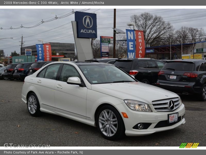 Arctic White / Almond/Mocha 2009 Mercedes-Benz C 300 4Matic