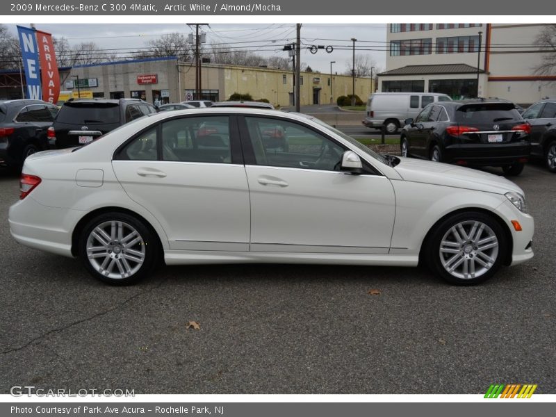 Arctic White / Almond/Mocha 2009 Mercedes-Benz C 300 4Matic