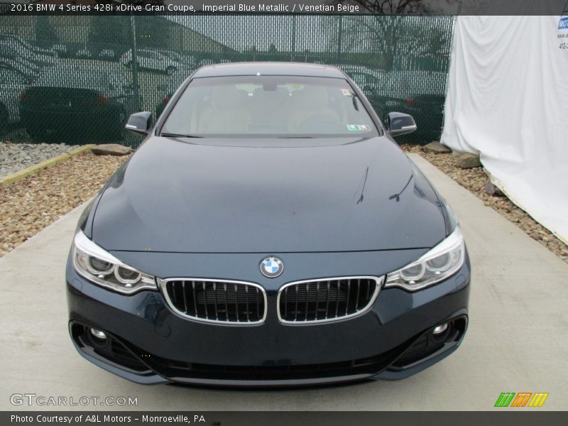 Imperial Blue Metallic / Venetian Beige 2016 BMW 4 Series 428i xDrive Gran Coupe