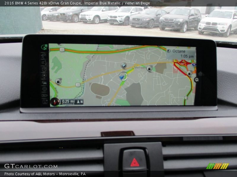 Imperial Blue Metallic / Venetian Beige 2016 BMW 4 Series 428i xDrive Gran Coupe