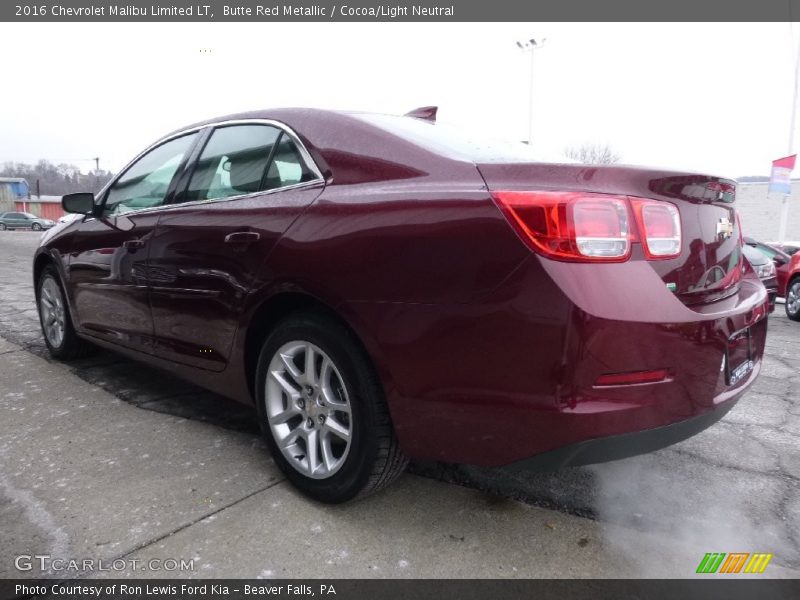 Butte Red Metallic / Cocoa/Light Neutral 2016 Chevrolet Malibu Limited LT