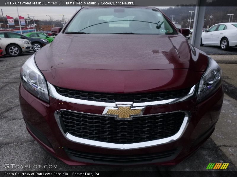 Butte Red Metallic / Cocoa/Light Neutral 2016 Chevrolet Malibu Limited LT