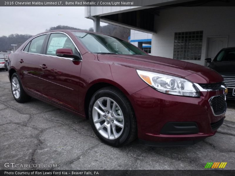 Butte Red Metallic / Cocoa/Light Neutral 2016 Chevrolet Malibu Limited LT