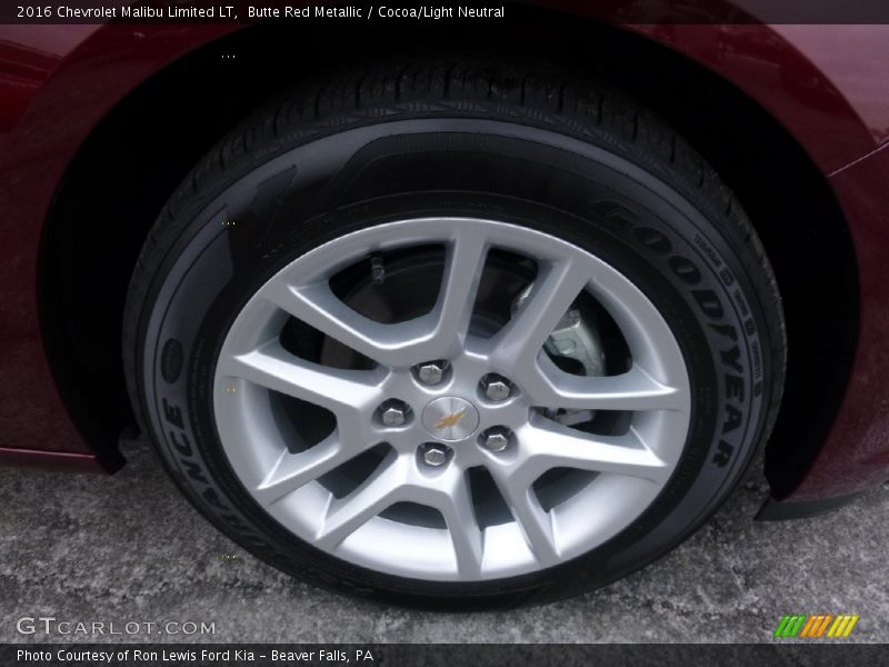 Butte Red Metallic / Cocoa/Light Neutral 2016 Chevrolet Malibu Limited LT