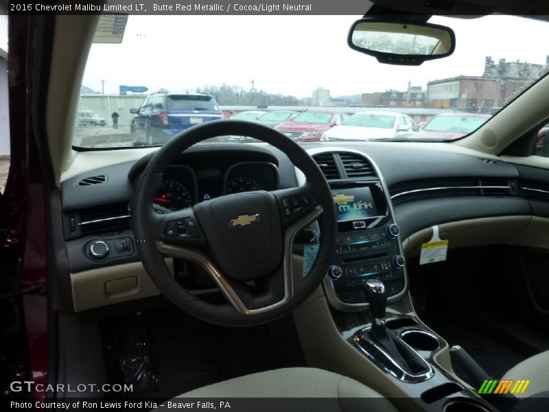 Butte Red Metallic / Cocoa/Light Neutral 2016 Chevrolet Malibu Limited LT