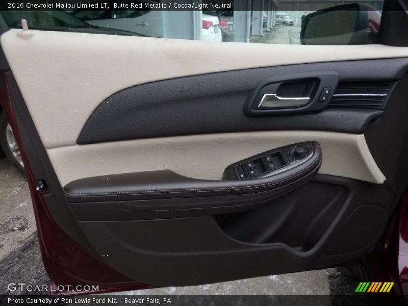 Butte Red Metallic / Cocoa/Light Neutral 2016 Chevrolet Malibu Limited LT