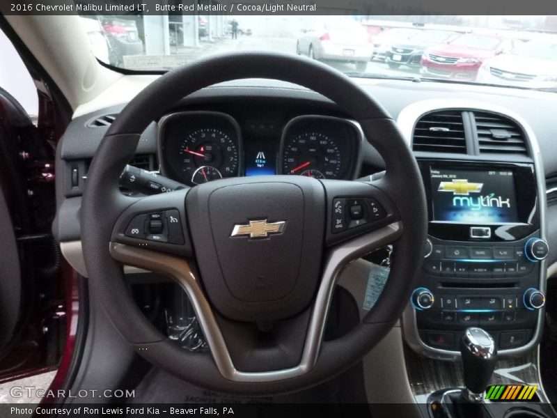 Butte Red Metallic / Cocoa/Light Neutral 2016 Chevrolet Malibu Limited LT