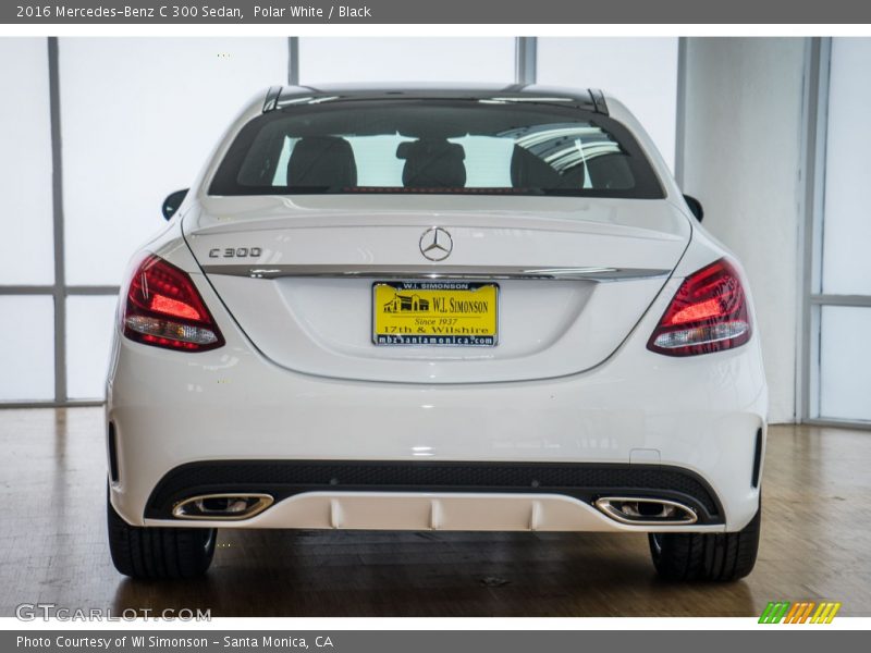 Polar White / Black 2016 Mercedes-Benz C 300 Sedan