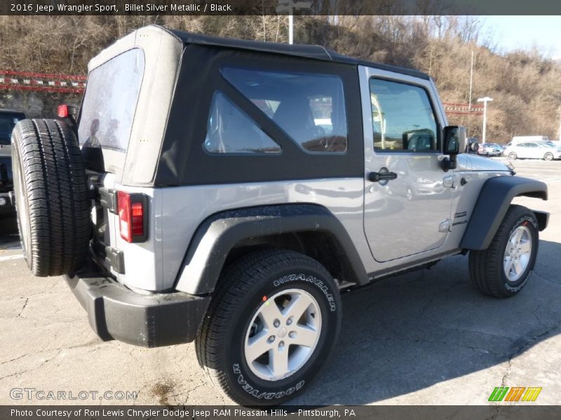 Billet Silver Metallic / Black 2016 Jeep Wrangler Sport