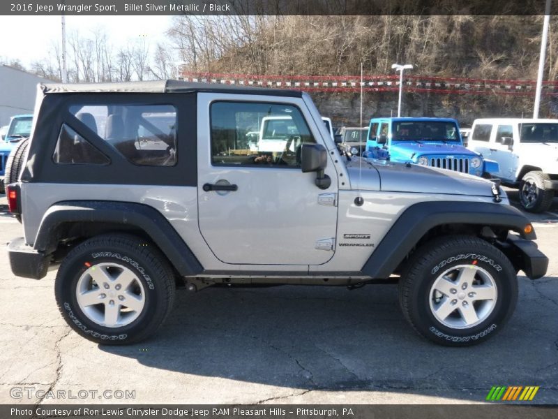 Billet Silver Metallic / Black 2016 Jeep Wrangler Sport