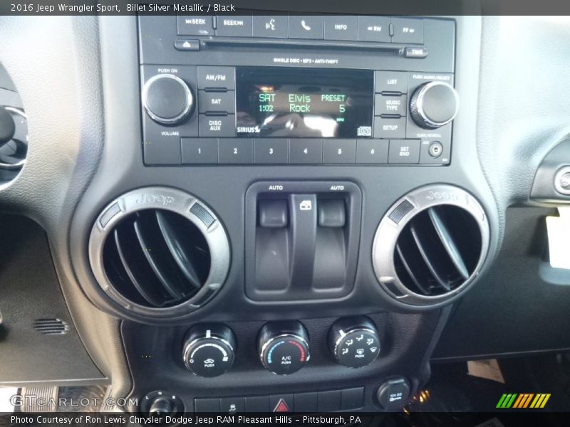 Billet Silver Metallic / Black 2016 Jeep Wrangler Sport