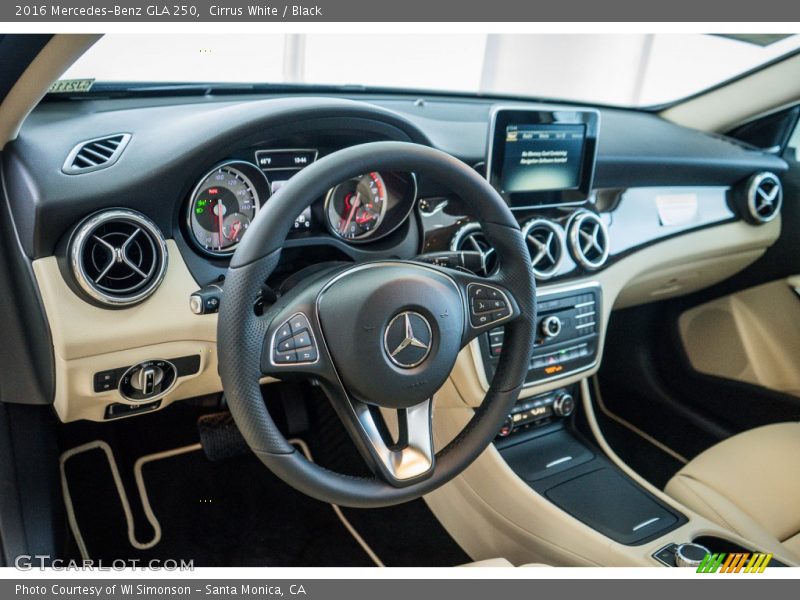 Cirrus White / Black 2016 Mercedes-Benz GLA 250