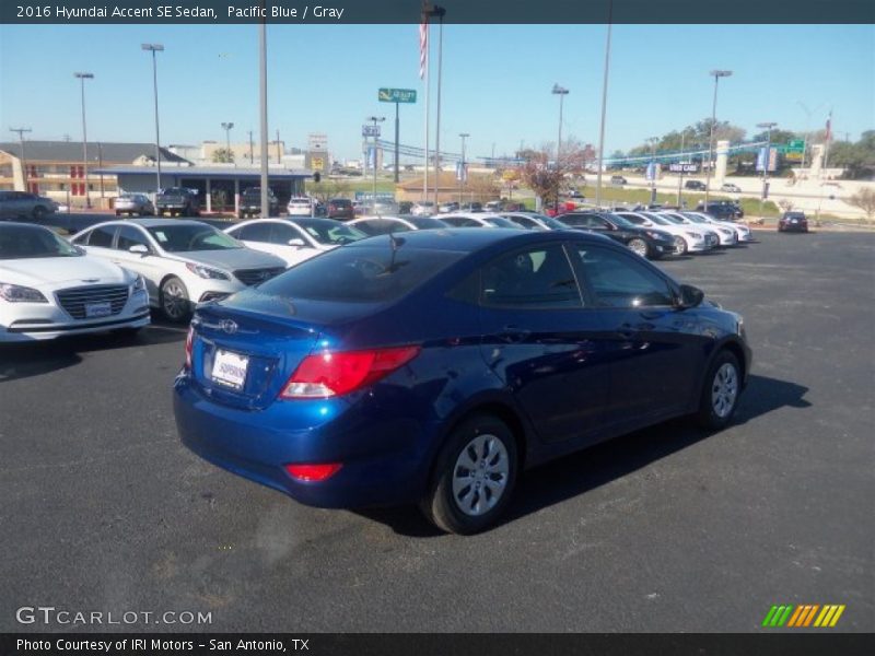 Pacific Blue / Gray 2016 Hyundai Accent SE Sedan