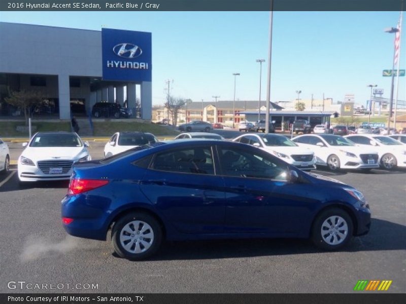 Pacific Blue / Gray 2016 Hyundai Accent SE Sedan
