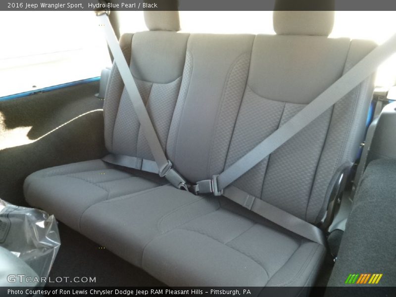 Hydro Blue Pearl / Black 2016 Jeep Wrangler Sport