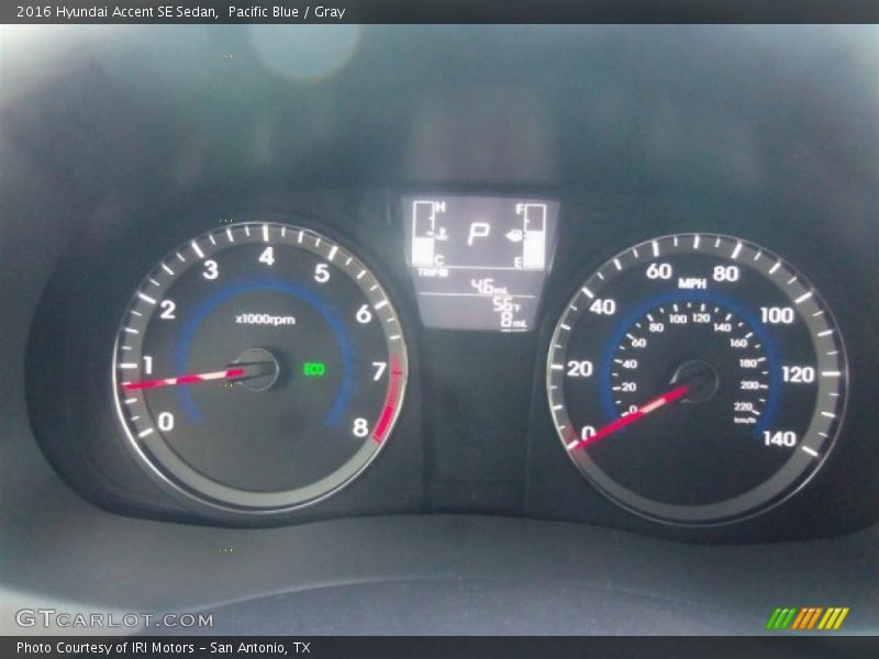 Pacific Blue / Gray 2016 Hyundai Accent SE Sedan