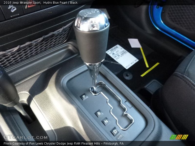 Hydro Blue Pearl / Black 2016 Jeep Wrangler Sport