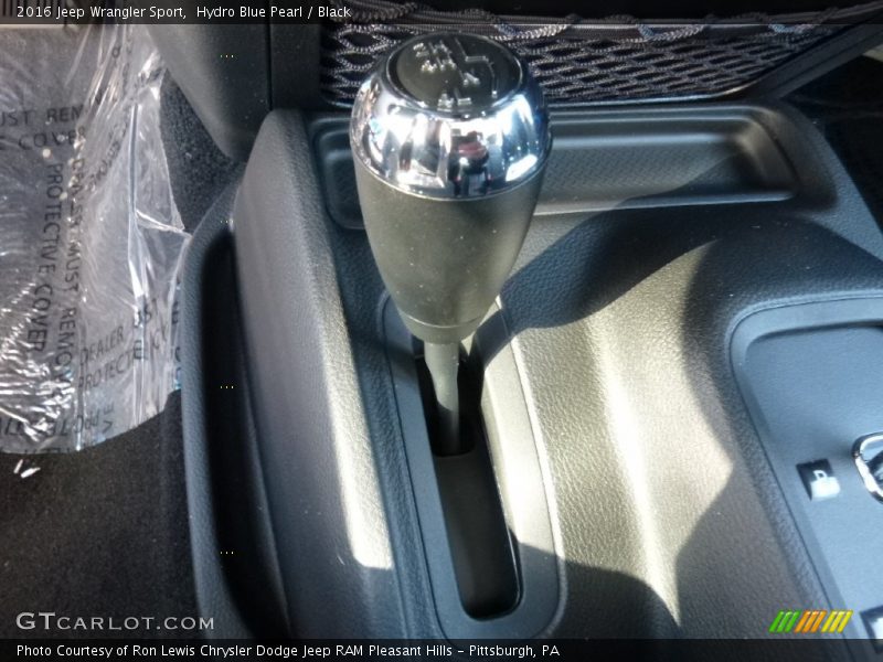 Hydro Blue Pearl / Black 2016 Jeep Wrangler Sport