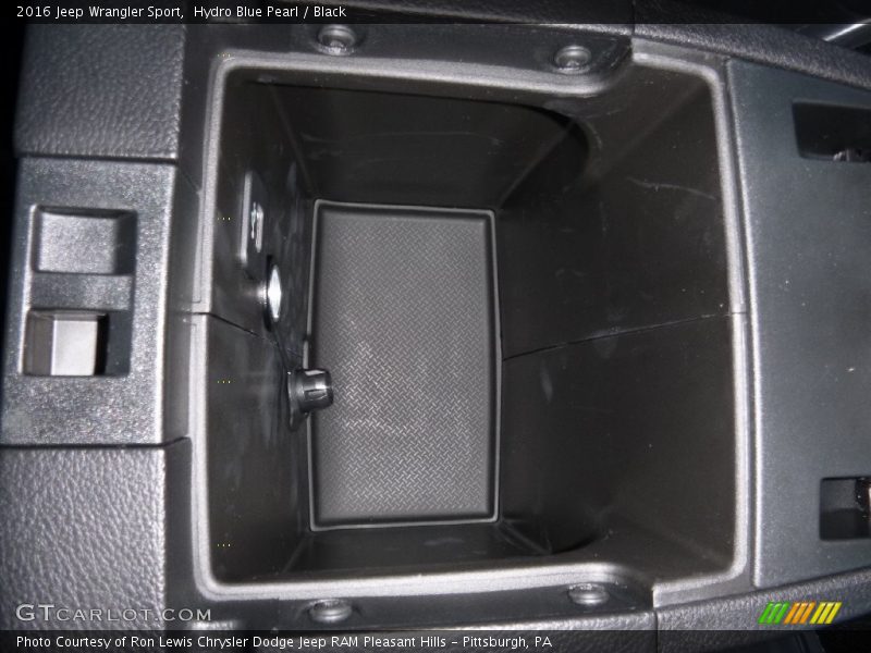 Hydro Blue Pearl / Black 2016 Jeep Wrangler Sport