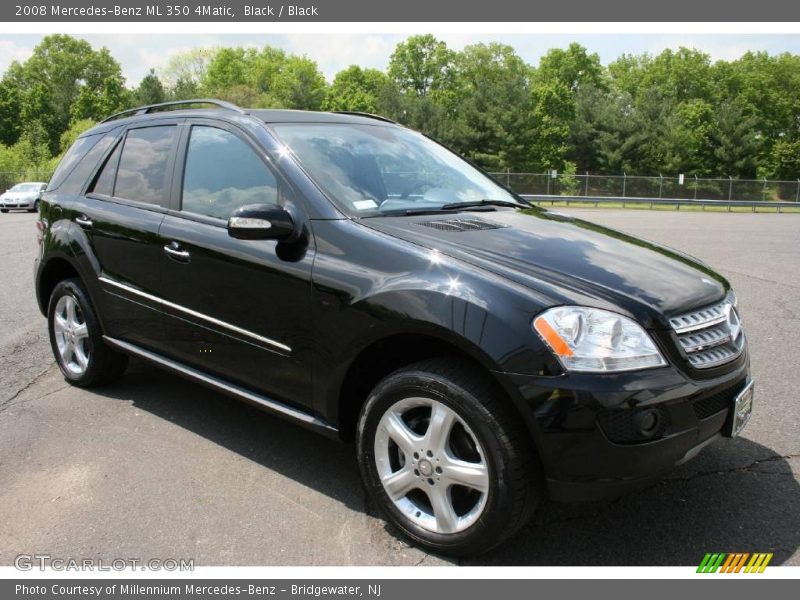 Black / Black 2008 Mercedes-Benz ML 350 4Matic