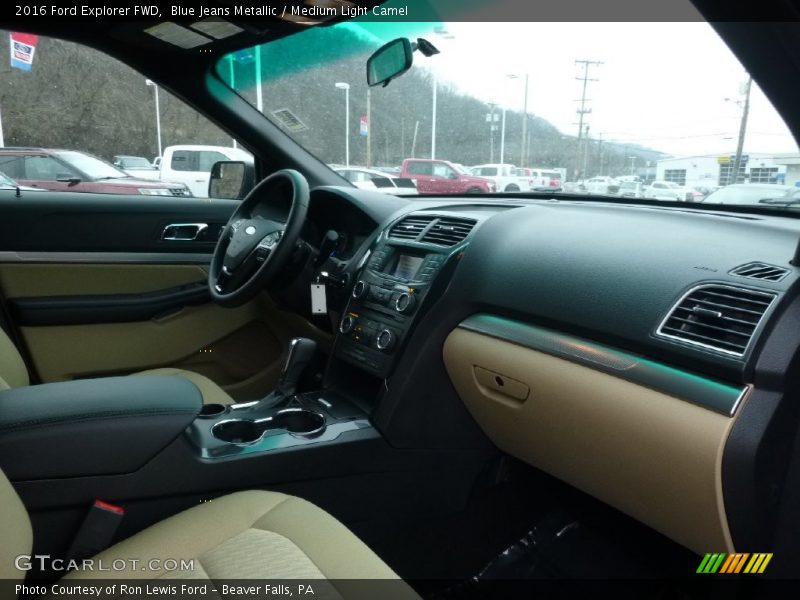 Blue Jeans Metallic / Medium Light Camel 2016 Ford Explorer FWD
