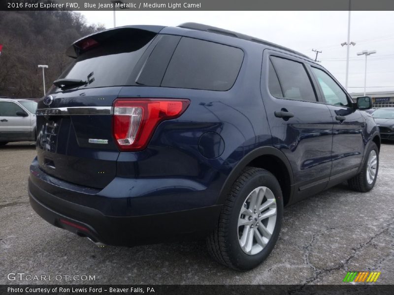 Blue Jeans Metallic / Medium Light Camel 2016 Ford Explorer FWD