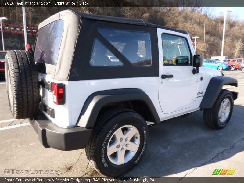 Bright White / Black 2016 Jeep Wrangler Sport
