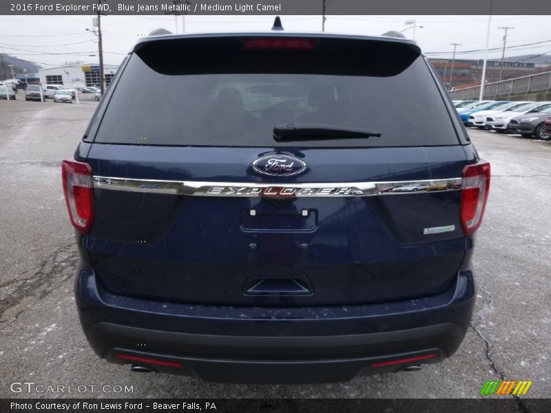 Blue Jeans Metallic / Medium Light Camel 2016 Ford Explorer FWD
