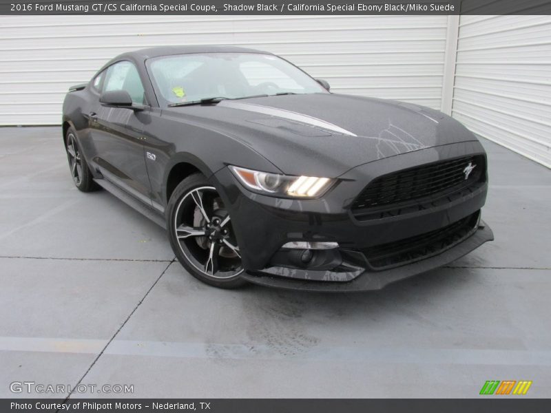 Shadow Black / California Special Ebony Black/Miko Suede 2016 Ford Mustang GT/CS California Special Coupe