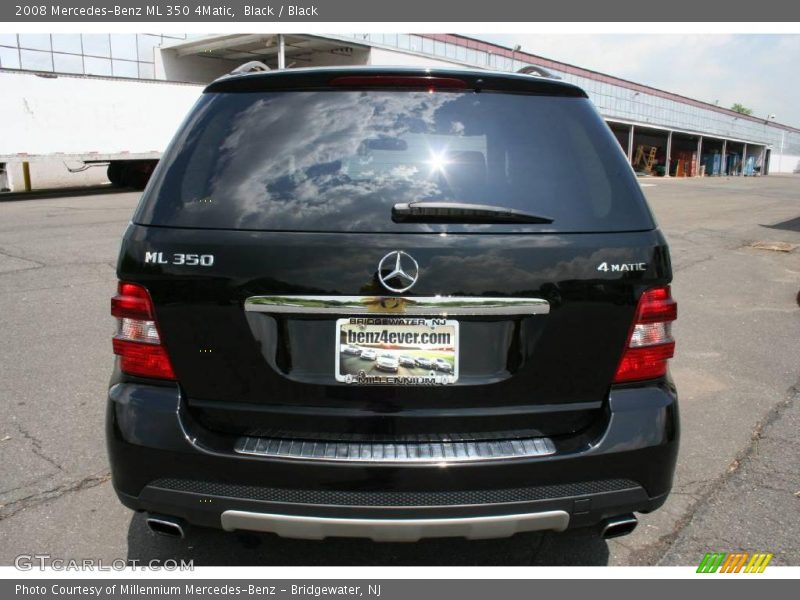 Black / Black 2008 Mercedes-Benz ML 350 4Matic
