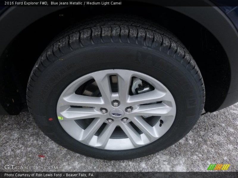 Blue Jeans Metallic / Medium Light Camel 2016 Ford Explorer FWD