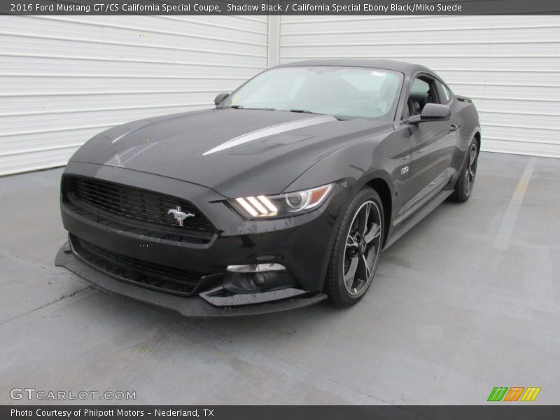Shadow Black / California Special Ebony Black/Miko Suede 2016 Ford Mustang GT/CS California Special Coupe