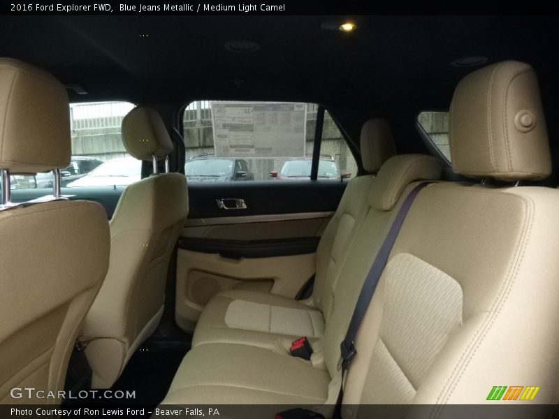 Blue Jeans Metallic / Medium Light Camel 2016 Ford Explorer FWD