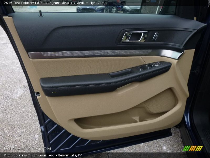 Blue Jeans Metallic / Medium Light Camel 2016 Ford Explorer FWD