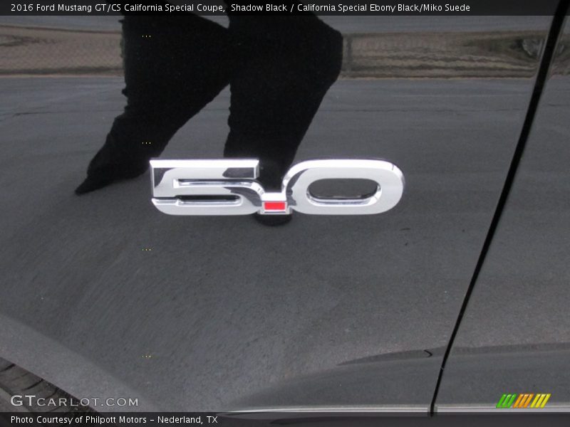 Shadow Black / California Special Ebony Black/Miko Suede 2016 Ford Mustang GT/CS California Special Coupe
