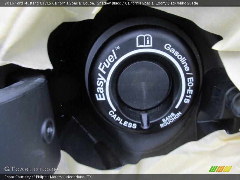 Shadow Black / California Special Ebony Black/Miko Suede 2016 Ford Mustang GT/CS California Special Coupe