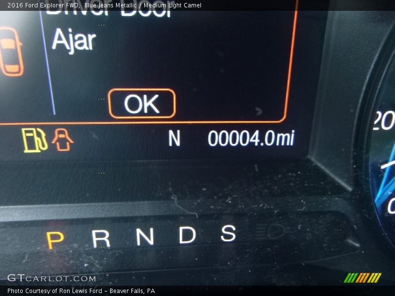 Blue Jeans Metallic / Medium Light Camel 2016 Ford Explorer FWD