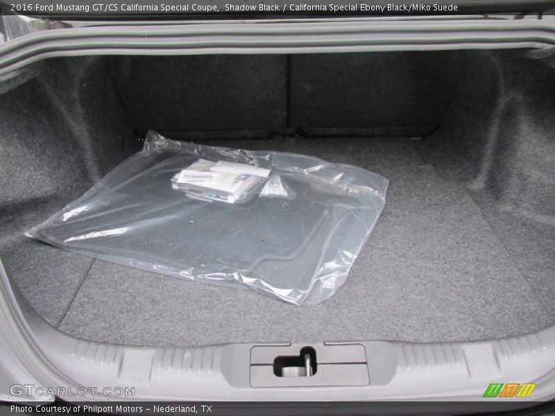 Shadow Black / California Special Ebony Black/Miko Suede 2016 Ford Mustang GT/CS California Special Coupe