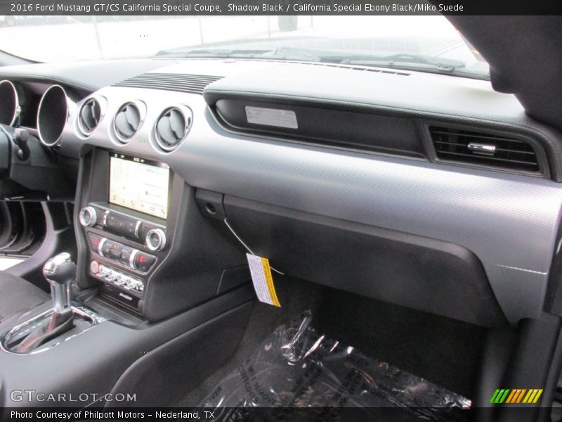 Shadow Black / California Special Ebony Black/Miko Suede 2016 Ford Mustang GT/CS California Special Coupe