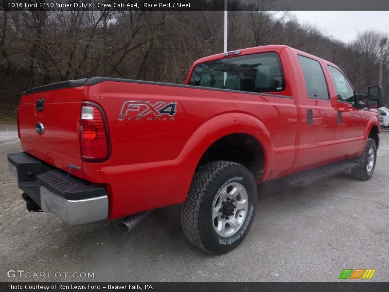 Race Red / Steel 2016 Ford F250 Super Duty XL Crew Cab 4x4